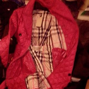 XL Burberry Quilted Double breasted  Coat